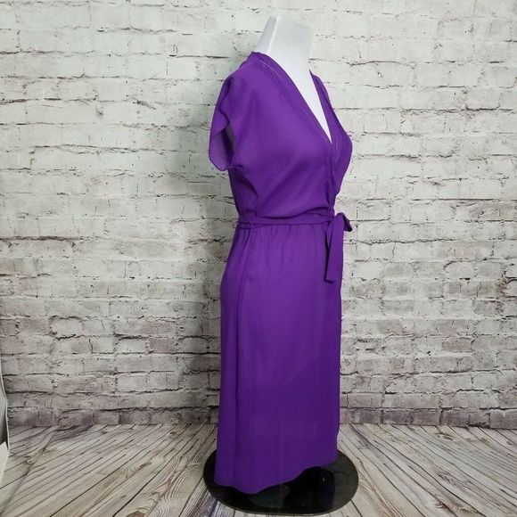 VTG Brasseur of California‎ Purple Sheer Nightgown - Picture 4 of 8
